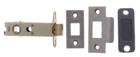 Atlantic Distressed Silver Atlantic Heavy Duty Bolt Through Tubular Latch 3" - (AL3DS)