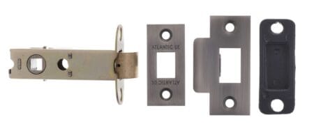 Atlantic Matt Gun Metal Atlantic Heavy Duty Bolt Through Tubular Latch 3" - (AL3MBN)