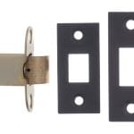 Atlantic Matt Black Atlantic Heavy Duty Bolt Through Tubular Latch 3" - (AL3MB)