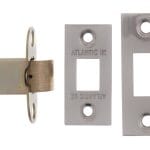 Atlantic Satin Nickel Atlantic Heavy Duty Bolt Through Tubular Latch 3" - (AL3SN)