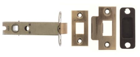 Atlantic Antique Brass Atlantic Heavy Duty Bolt Through Tubular Latch 4" - (AL4AB)