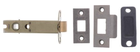 Atlantic Distressed Silver Atlantic Heavy Duty Bolt Through Tubular Latch 4" - (AL4DS)