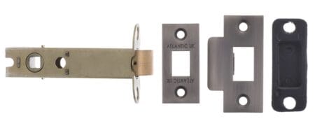 Atlantic Matt Gun Metal Atlantic Heavy Duty Bolt Through Tubular Latch 4" - (AL4MBN)