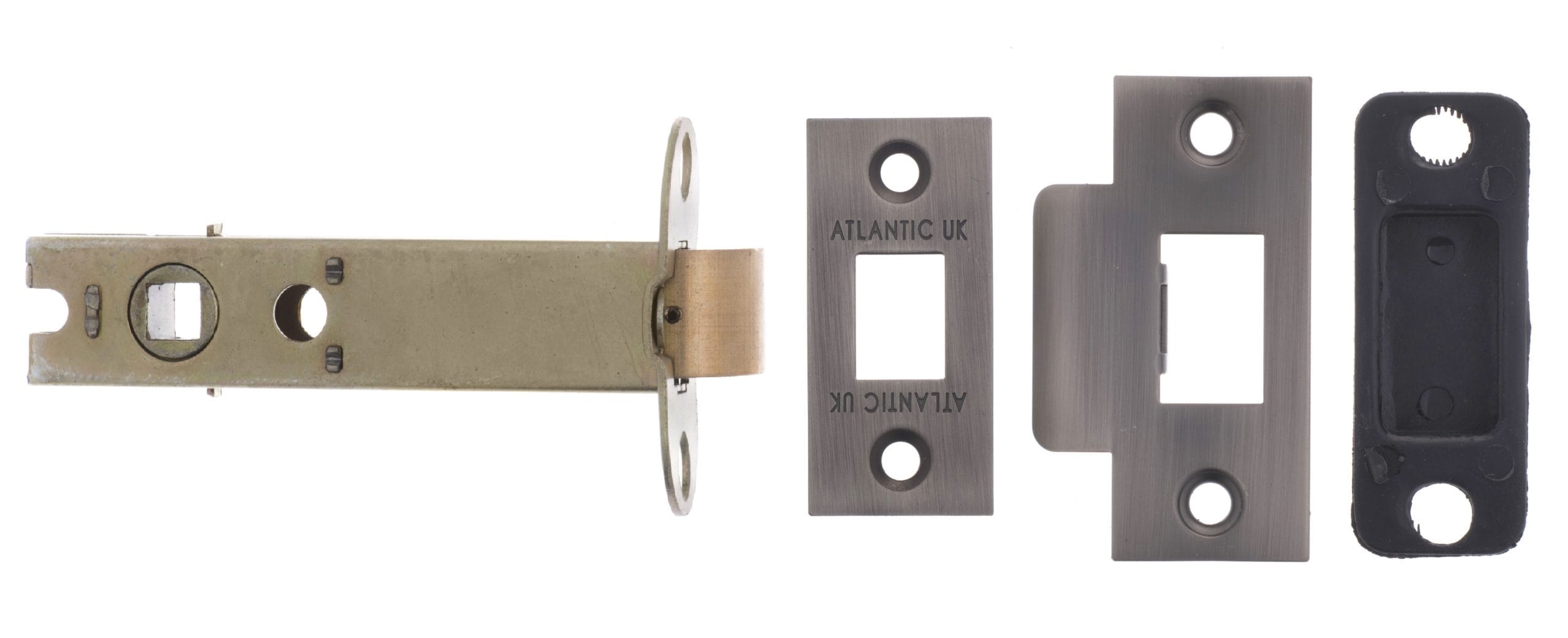 AL4MBN_HiRes-scaled-1.jpg Atlantic Matt Gun Metal Atlantic Heavy Duty Bolt Through Tubular Latch 4" - (AL4MBN) - Image 1