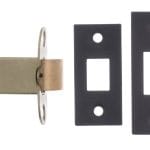 Atlantic Matt Black Atlantic Heavy Duty Bolt Through Tubular Latch 4" - (AL4MB)