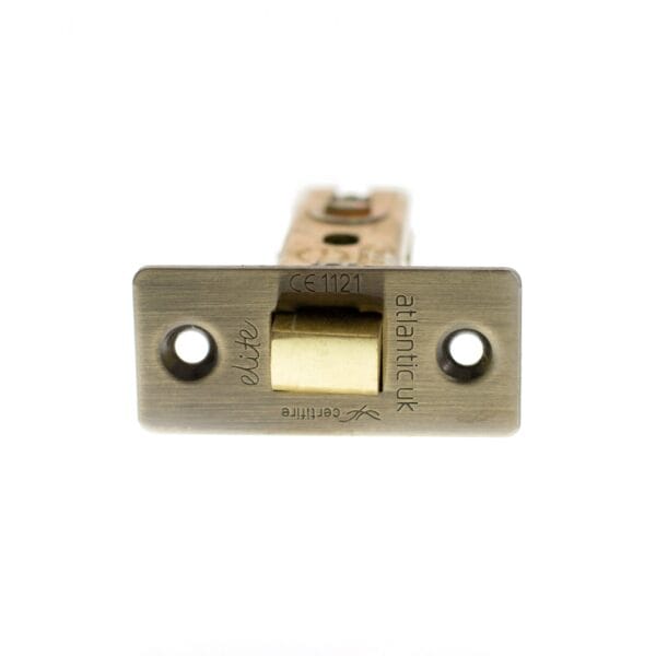 Atlantic Antique Brass Atlantic Fire-Rated CE Marked Bolt Through Tubular Latch 2.5" - (ALCE25AB)