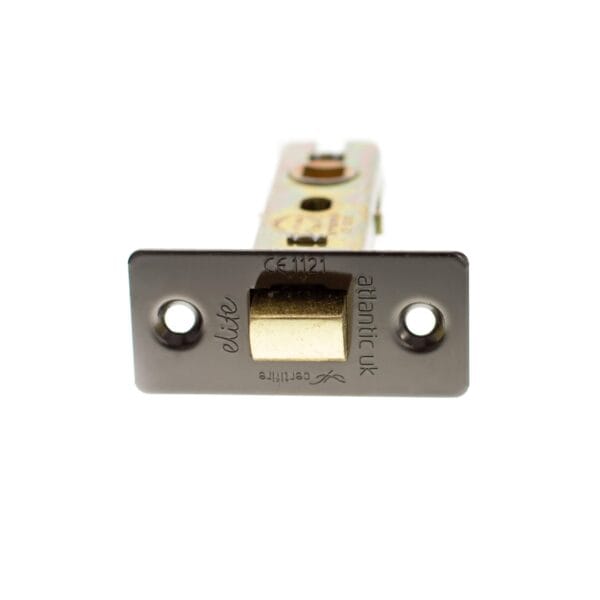 Atlantic Black Nickel Atlantic Fire-Rated CE Marked Bolt Through Tubular Latch 2.5" - (ALCE25BN)