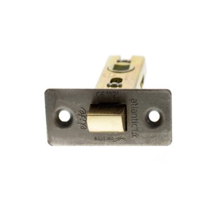 Atlantic Distressed Silver Atlantic Fire-Rated CE Marked Bolt Through Tubular Latch 2.5" - (ALCE25DS)