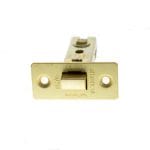 Satin Brass Atlantic Fire-Rated CE Marked Bolt Through Tubular Latch 3" - (ALCE3SB)