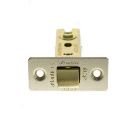 Satin Nickel Atlantic Fire-Rated CE Marked Bolt Through Tubular Latch 3" - (ALCE3SN)
