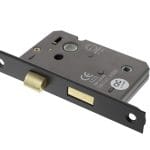 Matt Black Atlantic Bathroom Lock [CE] 2.5" - (ALKBATH25MB)