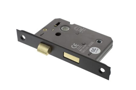 Matt Black Atlantic Bathroom Lock [CE] 2.5" - (ALKBATH25MB)