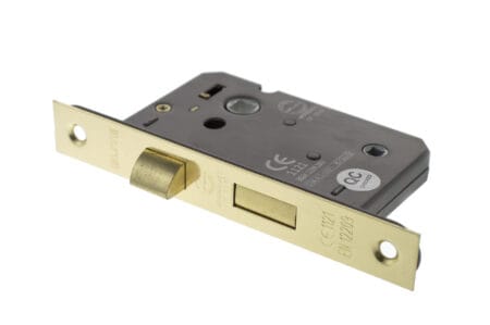 Polished Brass Atlantic Bathroom Lock [CE] 2.5" - (ALKBATH25PB)