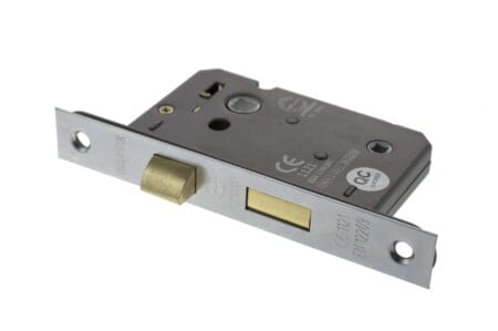Satin Chrome Atlantic Bathroom Lock [CE] 2.5" - (ALKBATH25SC)