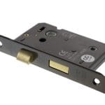 Black Nickel Atlantic Bathroom Lock [CE] 3" - (ALKBATH3BN)