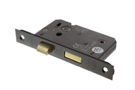 Black Nickel Atlantic Bathroom Lock [CE] 3" - (ALKBATH3BN)