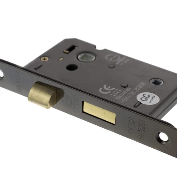 Black Nickel Atlantic Bathroom Lock [CE] 3" - (ALKBATH3BN)