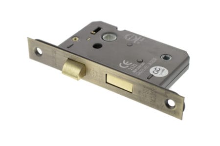 Matt Antique Brass Atlantic Bathroom Lock [CE] 3" - (ALKBATH3MAB)