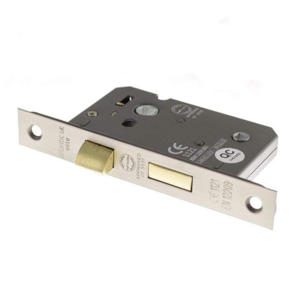 Matt Gun Metal Atlantic Bathroom Lock [CE] 3" - (ALKBATH3MBN)