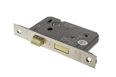 Polished Nickel Atlantic Bathroom Lock [CE] 3" - (ALKBATH3PN)