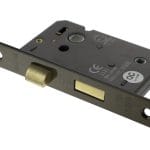 Urban Bronze Atlantic Bathroom Lock [CE] 3" - (ALKBATH3UB)