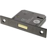 Black Nickel Atlantic 3 Lever Key Deadlock [CE] 2.5" - (ALKDEAD3LK25BN)