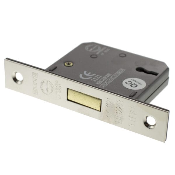 Polished Nickel Atlantic 3 Lever Key Deadlock [CE] 2.5" - (ALKDEAD3LK25PN)