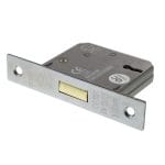 Satin Chrome Atlantic 3 Lever Key Deadlock [CE] 2.5" - (ALKDEAD3LK25SC)
