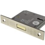 Satin Nickel Atlantic 3 Lever Key Deadlock [CE] 2.5" - (ALKDEAD3LK25SN)