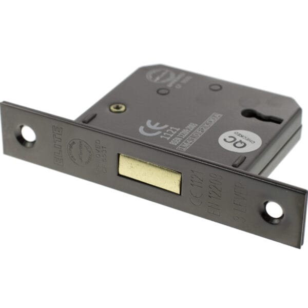 Black Nickel Atlantic 3 Lever Key Deadlock [CE] 3" - (ALKDEAD3LK3BN)