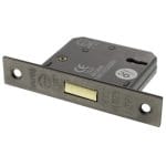 Distressed Silver Atlantic 3 Lever Key Deadlock [CE] 3" - (ALKDEAD3LK3DS)