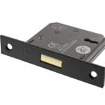 Matt Black Atlantic 3 Lever Key Deadlock [CE] 3" - (ALKDEAD3LK3MB)