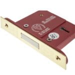 Polished Brass Atlantic 5 Lever Key Deadlock [BS] 3" - (ALKDEAD5LK3PB)