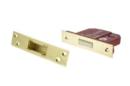 Polished Brass Atlantic 5 Lever Key Deadlock [BS] 2.5" - (ALKDEAD5LK25PB)