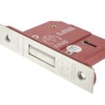 Satin Chrome Atlantic 5 Lever Key Deadlock [BS] 3" - (ALKDEAD5LK3SC)