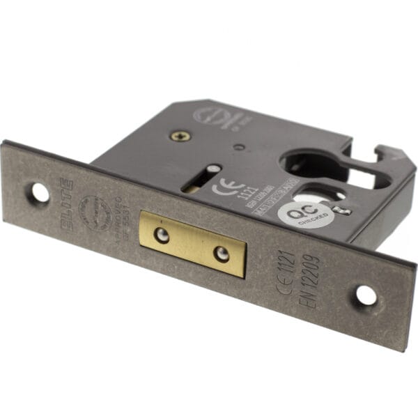 ALKDEADE25DS Atlantic Euro Deadlock [CE] 2.5" - Distressed Silver