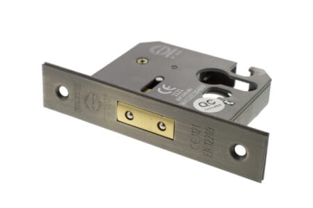 ALKDEADE25MAB Atlantic Euro Deadlock [CE] 2.5" - Matt Antique Brass