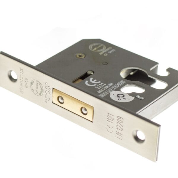 ALKDEADE25MBN Atlantic Euro Deadlock [CE] 2.5" - Matt Gun Metal