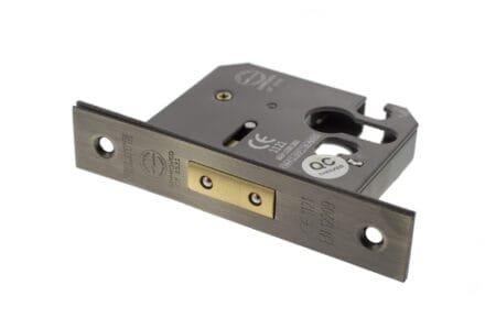 ALKDEADE3AB Atlantic Euro Deadlock [CE] 3" - Antique Brass