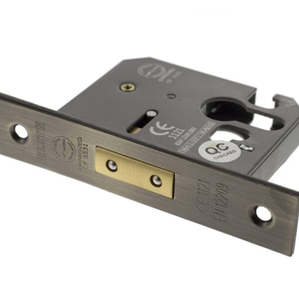 ALKDEADE3AB Atlantic Euro Deadlock [CE] 3" - Antique Brass