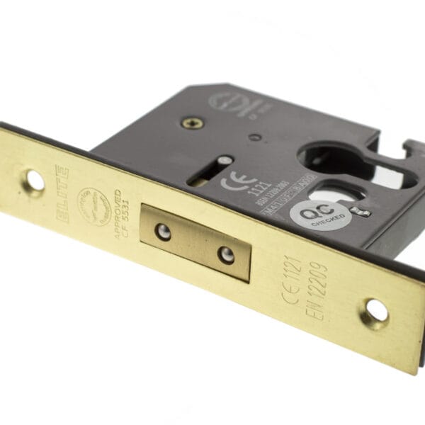 ALKDEADE3SB Atlantic Euro Deadlock [CE] 3" - Satin Brass