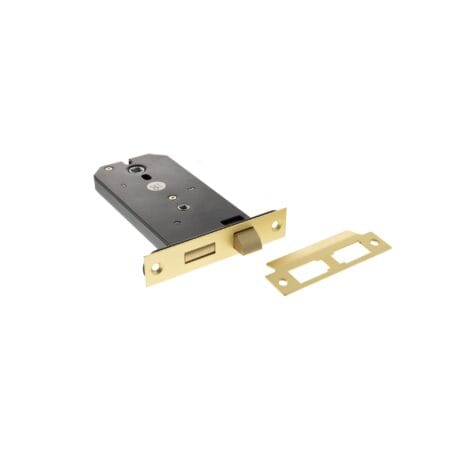 Satin Brass Atlantic Horizontal Bathroom Sashlock 6" - (ALKHZBSB)