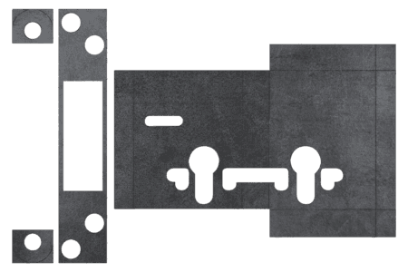Euro & 5Lk Intumescent Lock Kit Fd60 1Mm Atlantic Deadlock - (ALKINTDEADFD60)