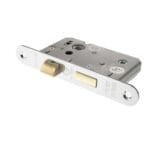 Satin Chrome Atlantic Radius Corner Bathroom Lock [CE] 2.5" - (ALKRCBATH25SC)