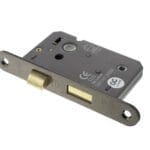 Urban Bronze Atlantic Radius Corner Bathroom Lock [CE] 2.5" - (ALKRCBATH25UB)