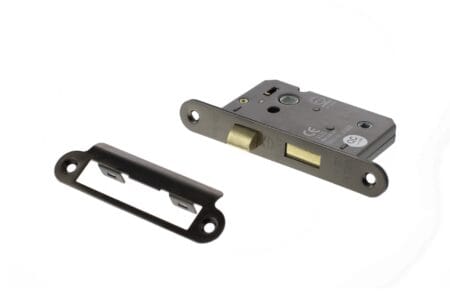 Urban Bronze Atlantic Radius Corner Bathroom Lock [CE] 3" - (ALKRCBATH3UB)