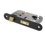 Matt Black Atlantic Euro Radius Corner Sashlock [CE] 2.5" - (ALKRCSASHE25MB)