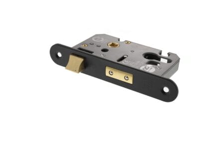 Matt Black Atlantic Euro Radius Corner Sashlock [CE] 2.5" - (ALKRCSASHE25MB)