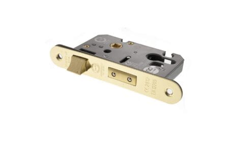 Polished Brass Atlantic Euro Radius Corner Sashlock [CE] 2.5" - (ALKRCSASHE25PB)