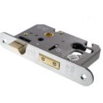 Satin Chrome Atlantic Euro Radius Corner Sashlock [CE] 2.5" - (ALKRCSASHE25SC)